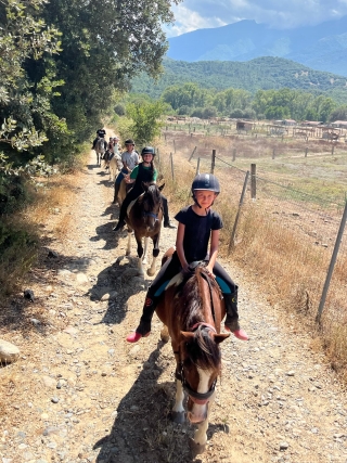 Paseo en poni por las orillas del Tavignanu 30 min