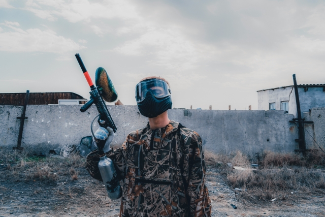  Todo el material necesario para una partida de paintball