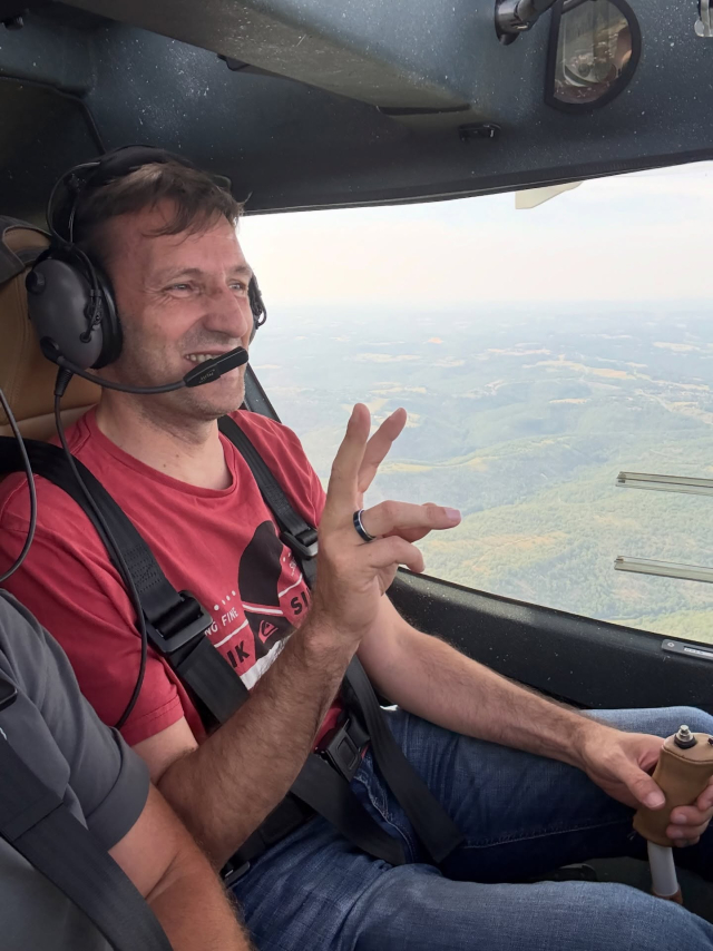 Primer vuelo en ultraligero en Cahors, 20 minutos