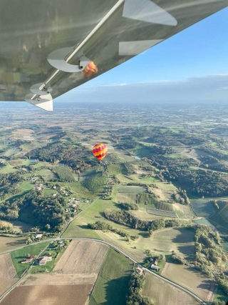 Bautismo en ULM de 30 minutos, valle del Lot desde Cahors