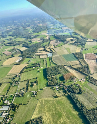 Primer vuelo en ultraligero en Montauban, 20 minutos de vuelo