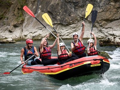 Rafting para familias en el río Gállego de 2 horas